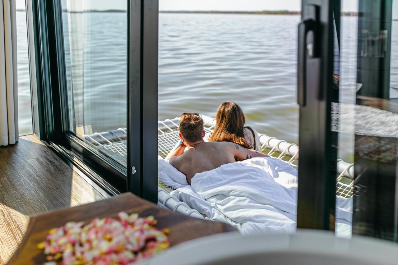 Grand Ht Houseboats - Domki Na Wodzie - Sauna, Jacuzzi, Kominek 미엘노 외부 사진