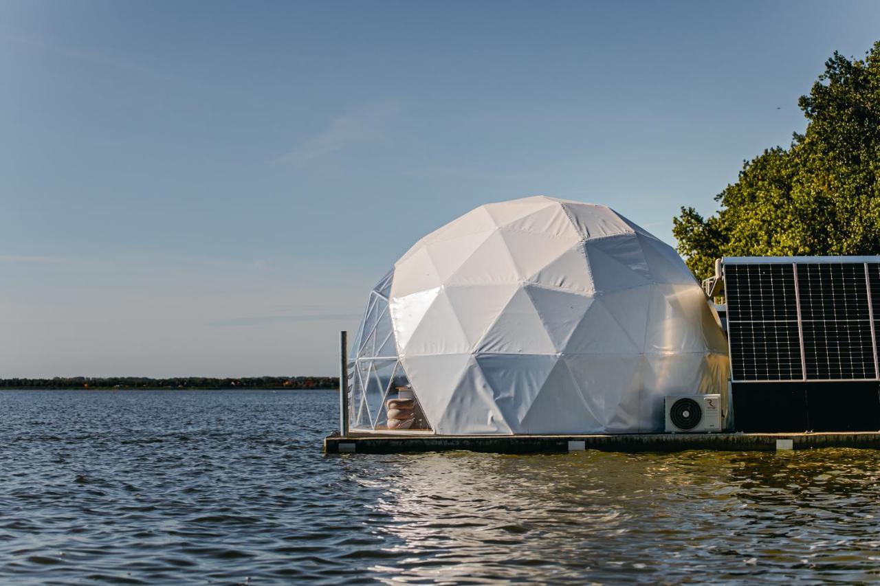 Grand Ht Houseboats - Domki Na Wodzie - Sauna, Jacuzzi, Kominek 미엘노 외부 사진