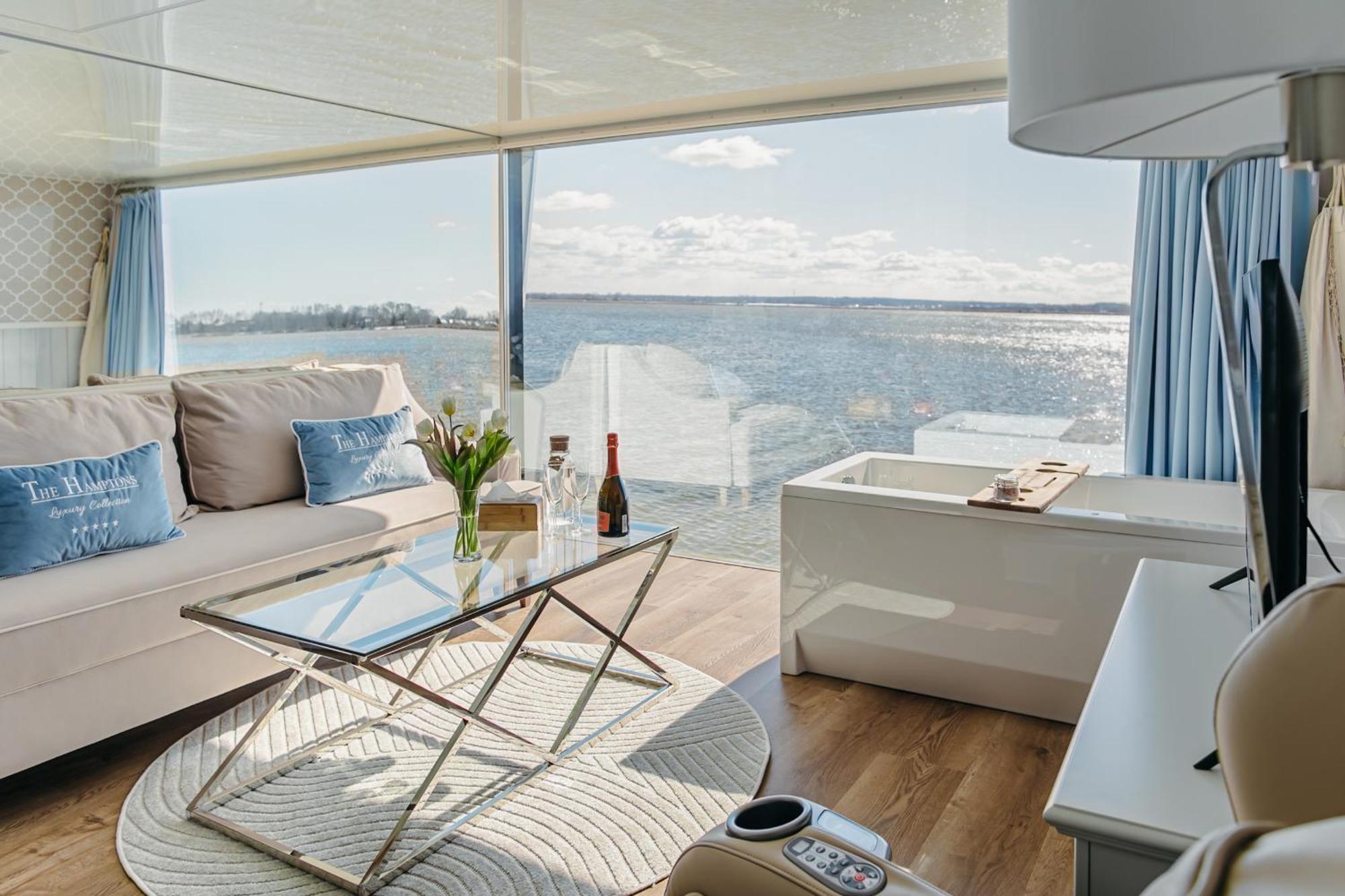 Grand Ht Houseboats - Domki Na Wodzie - Sauna, Jacuzzi, Kominek 미엘노 외부 사진