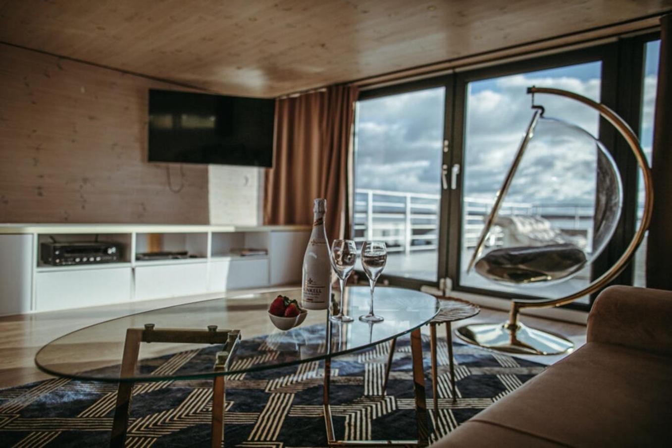 Grand Ht Houseboats - Domki Na Wodzie - Sauna, Jacuzzi, Kominek 미엘노 외부 사진